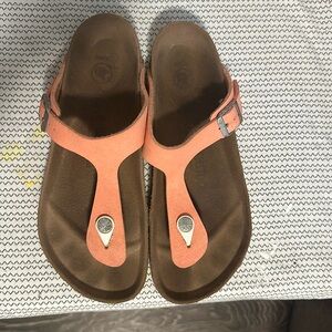 Gizeh Birko-Flor Brushed Flamingo birkenstock